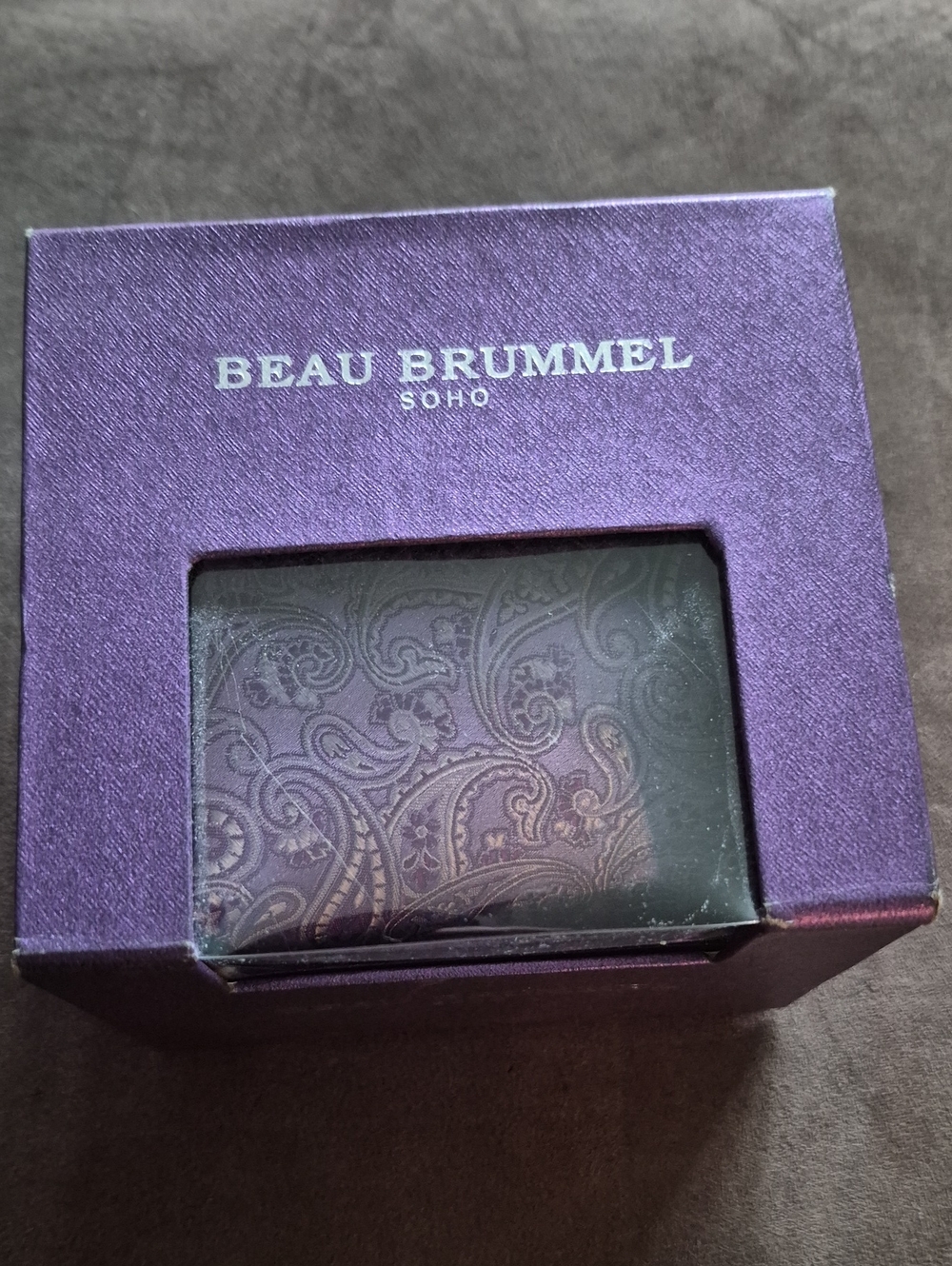 Purple Paisley Men’s Tie In Box